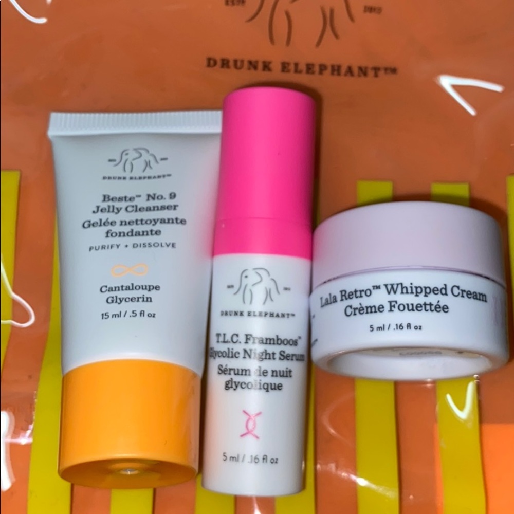 Drunk Elephant Mini Set-Moisturizer,Serum&Cleanser